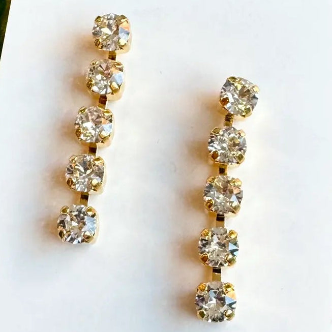 Lightweight Crystal Dangle Earrings