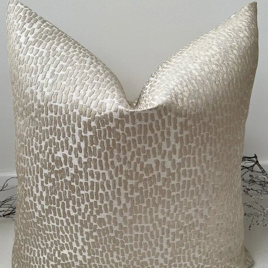 The Taupe Textured Pillow 22"