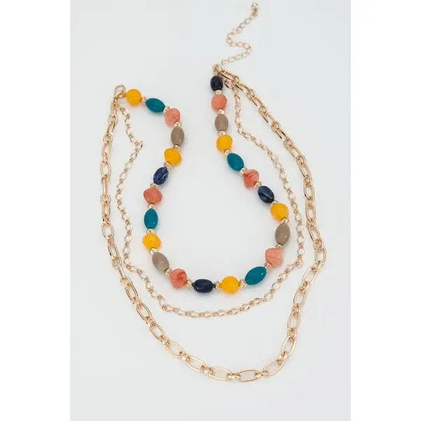 Chic Multi Layered Gold Necklace