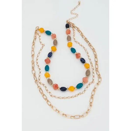 Chic Multi Layered Gold Necklace