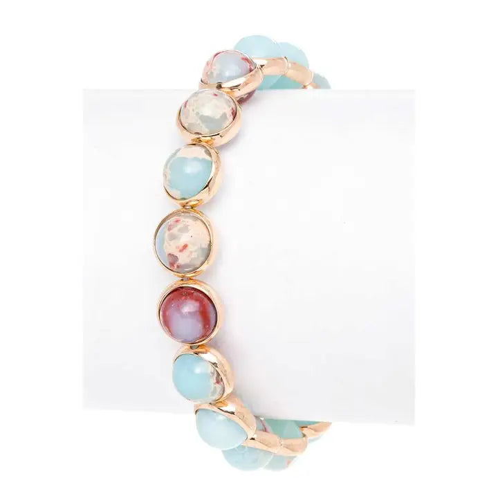 Genuine Stone Stretch Bracelet