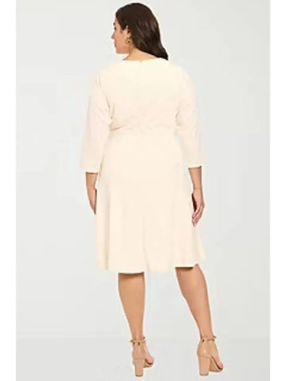 A-Line Midi Dress Ivory