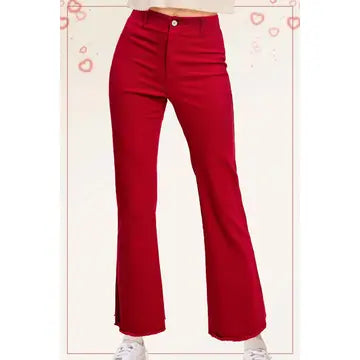 Red Soft Stretchy Pants