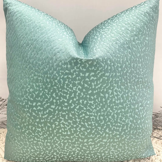 Sheen Teal Patterned 22" Pillow