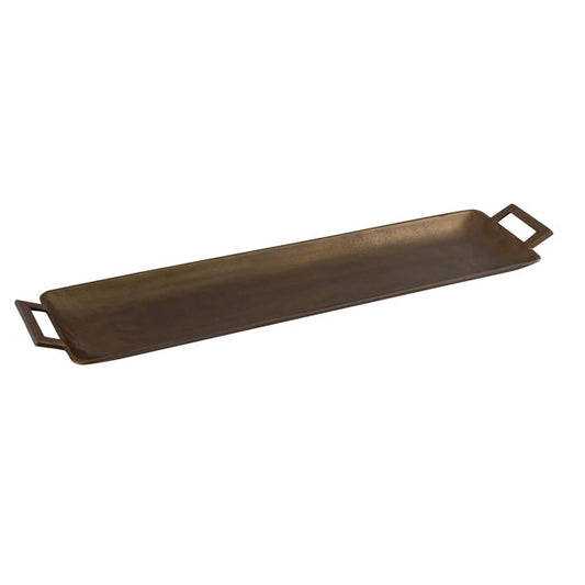 31"L Metal Gold Tray