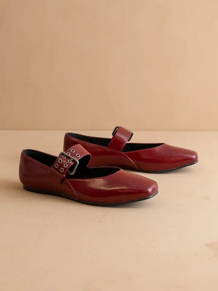 Dark Red Ballet Flat