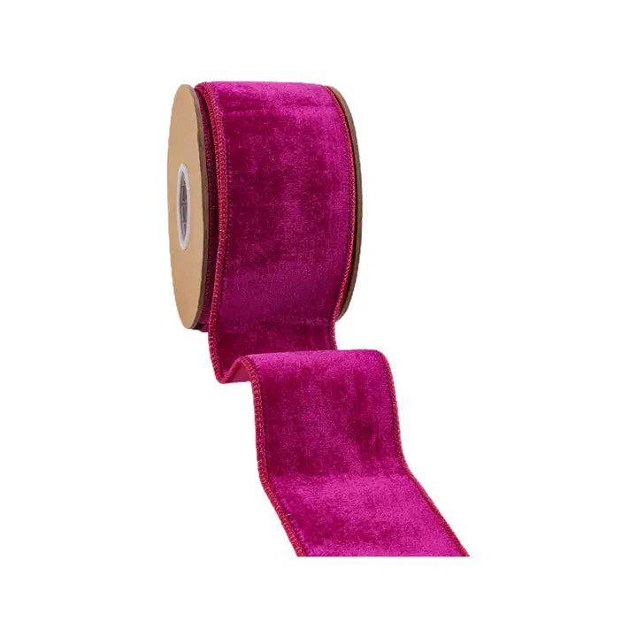 2 1/2" Velvet Wired Ribbon 5Yrd
