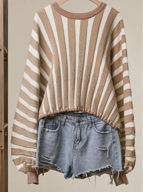 Gold Stripe Sweater
