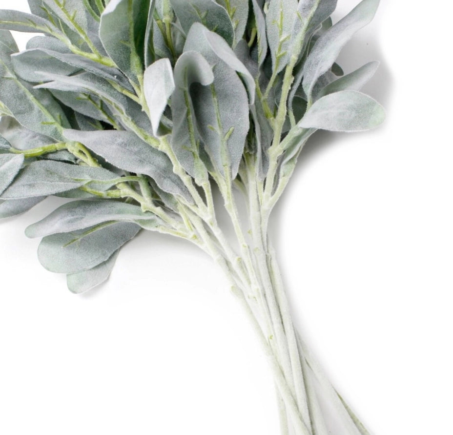 14" Flocked Artificial Lamb's Ear