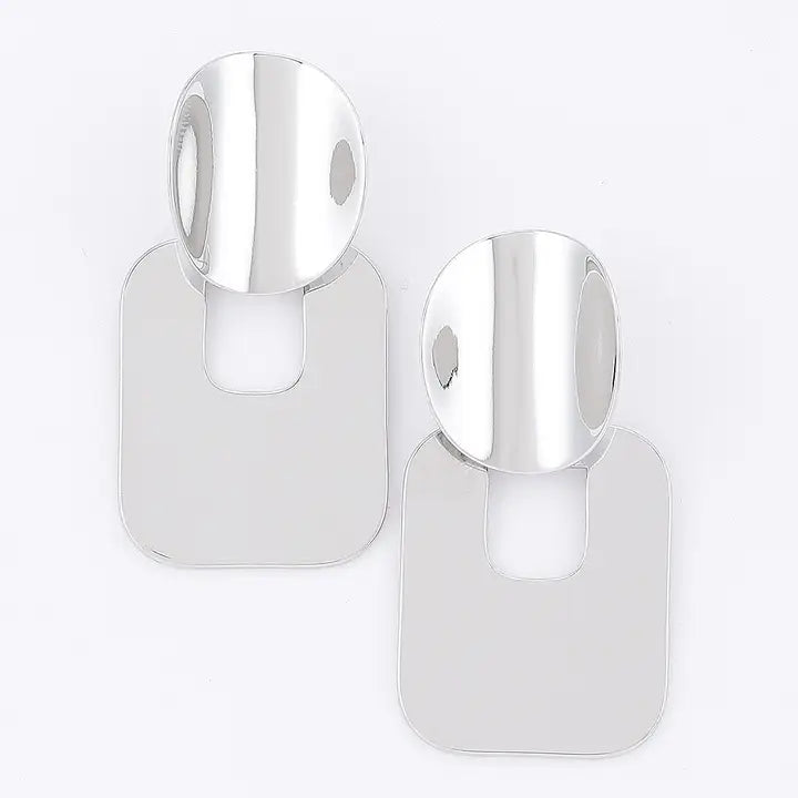 Metal Cutout Earrings