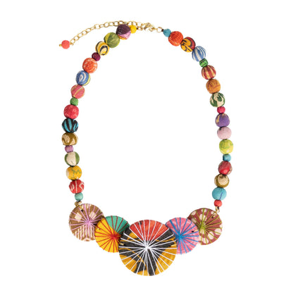Kantha Threadburst Stacked Necklace