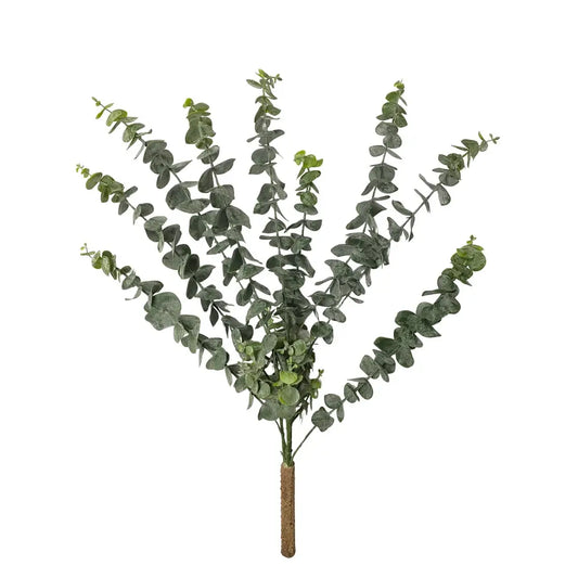 22" Flocked Soft Touch Spiral Eucalyptus