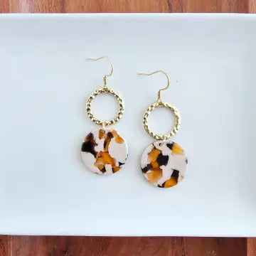 Camel Drop Earrings