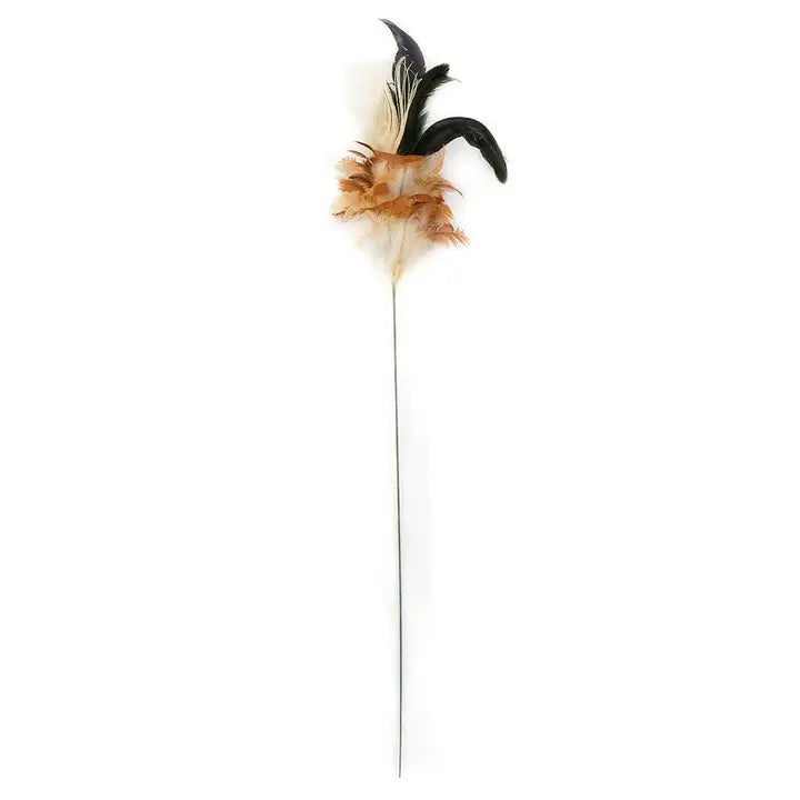 24" Natural Peacock Feather Stem