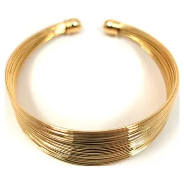 Gold Wired Cuff Bracelet