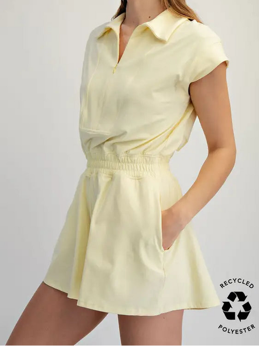 Soft Butter Yellow Romper