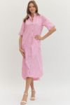 Light Pink Striped Dress