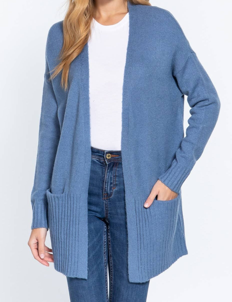 Blue Sweater Cardigan