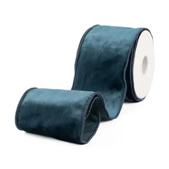 Dark Blue Velvet Ribbon 4" x 10 yd