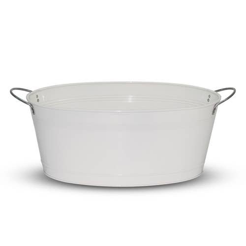 Galvanized White Tub