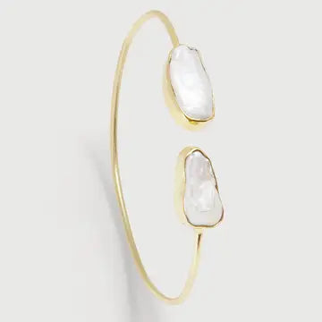 Gold Freshwater Pearl Bracelet