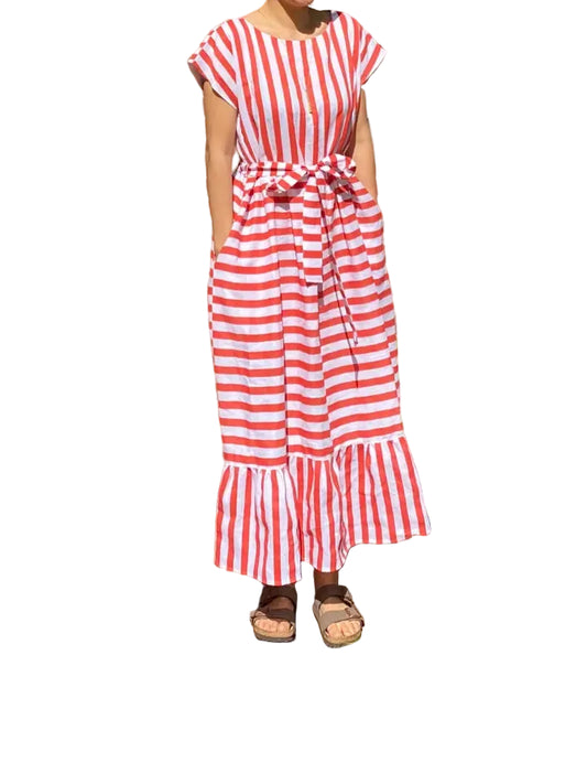 Red & White Stripe Dress