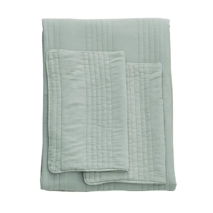 Cotton Quilt Set Canary Green-Queen