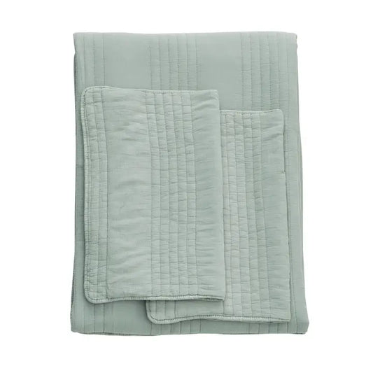 Cotton Quilt Set Canary Green-Queen