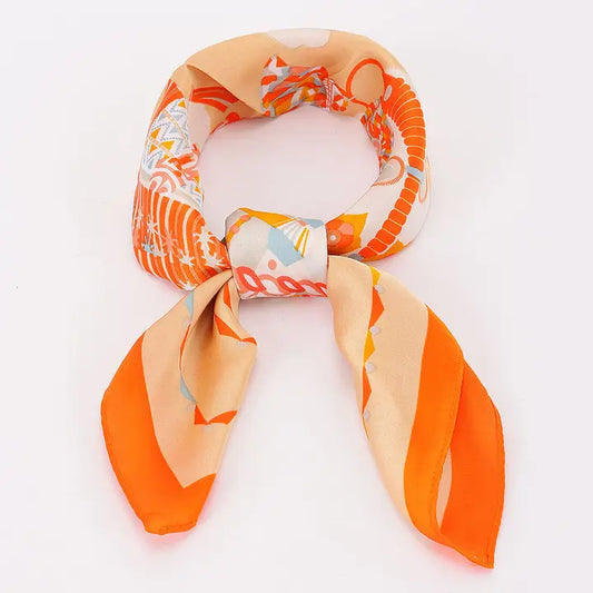 Orange Artistic Scarf