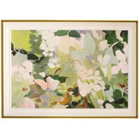 Garden with White & Gold Frame 70"w x 50"h