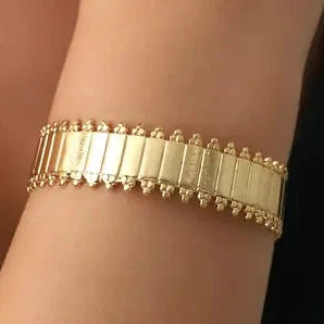 Gold Boho Cuff Bracelet