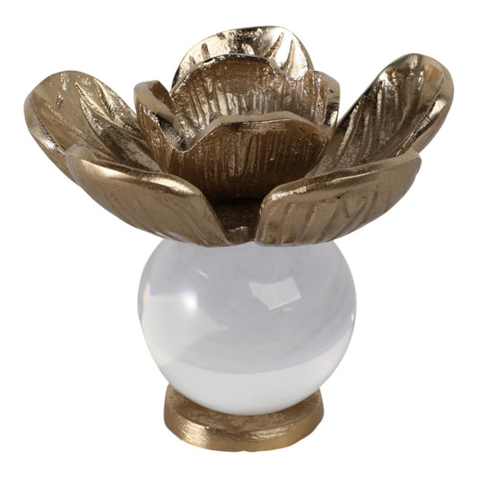 6" Gold Flower Statuary