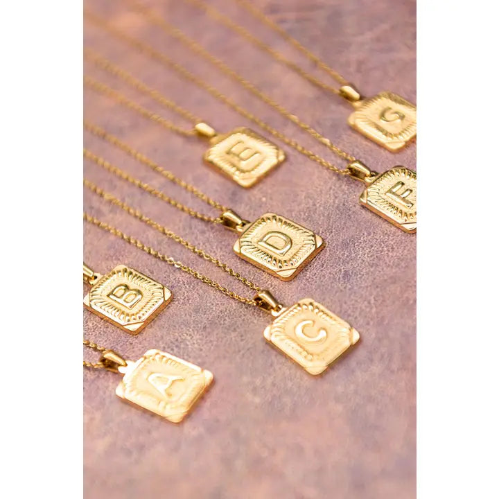 Gold Initial Necklace