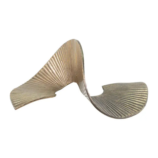 Gold Ribbed Sculpture