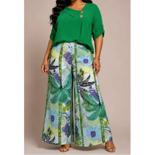 Plus Size Golden Fold Top