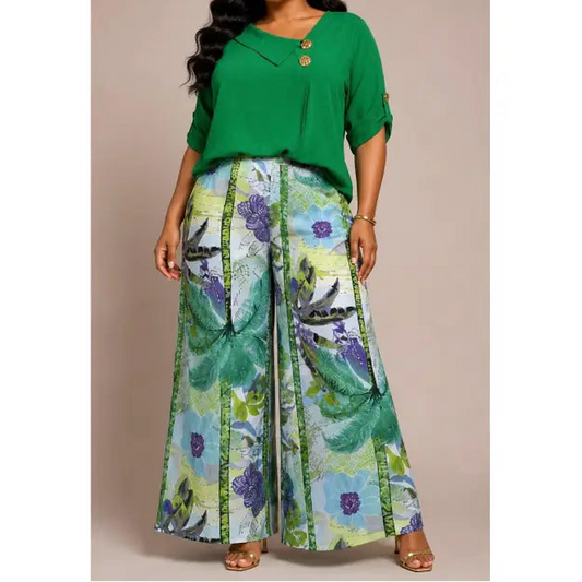 Plus Size Golden Fold Top
