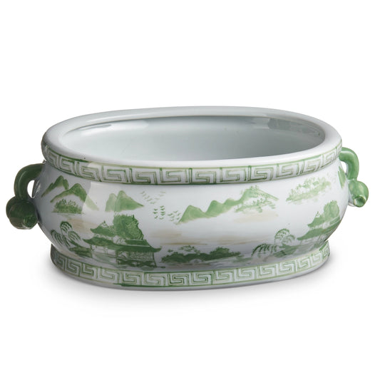 Green Chinoiserie Bowl