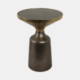 Green Marble Top Accent Table 20"