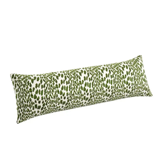 Green Abstract Spot Lumbar 14"x48"