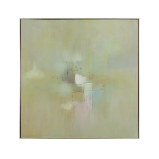 Green Subtle Canvas Art 51"x51"