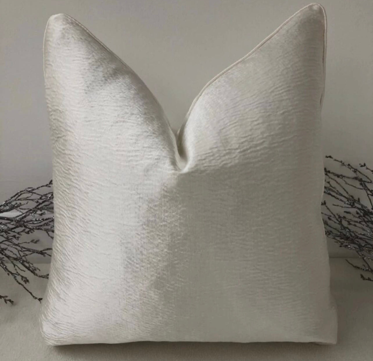 Ivory Sheen Pillow 22”