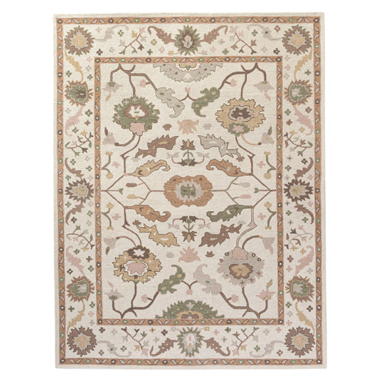 Ivory & Rust Rug 7'9"x9'9"
