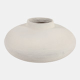 Ivory Paper Mache Vase 15"x8"