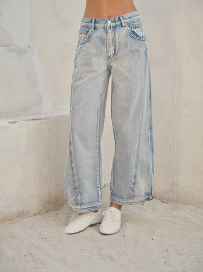 Vintage Light Washed Denim Jeans