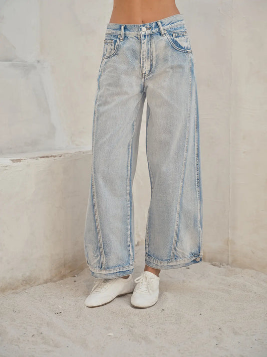 Vintage Light Washed Denim Jeans
