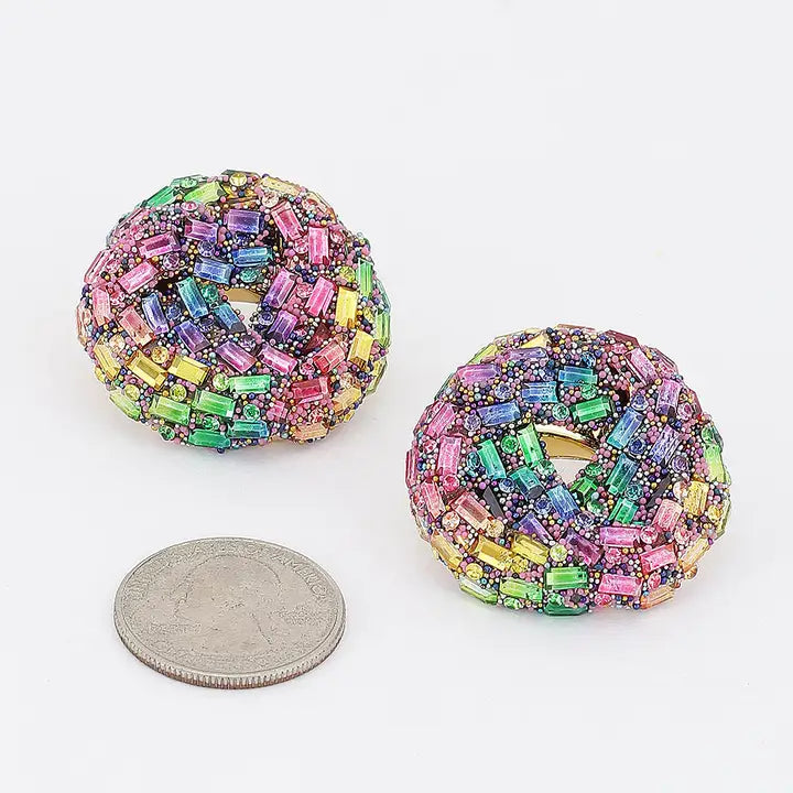 Rhinestone Baguette Earrings