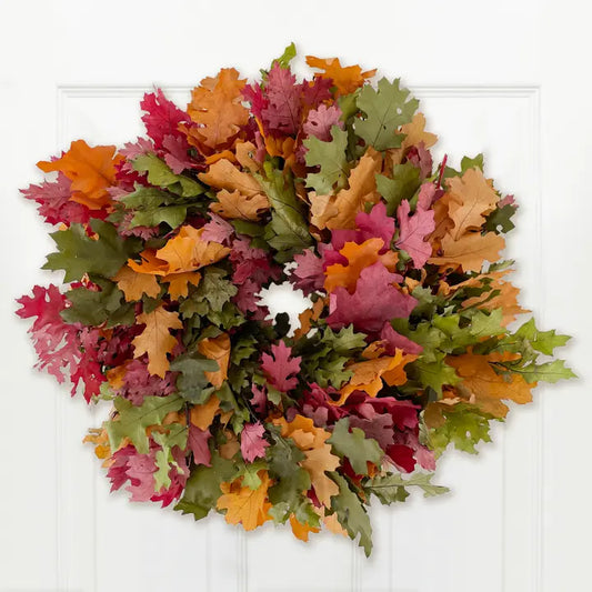 Real Preserved Oak Leaf Wreath