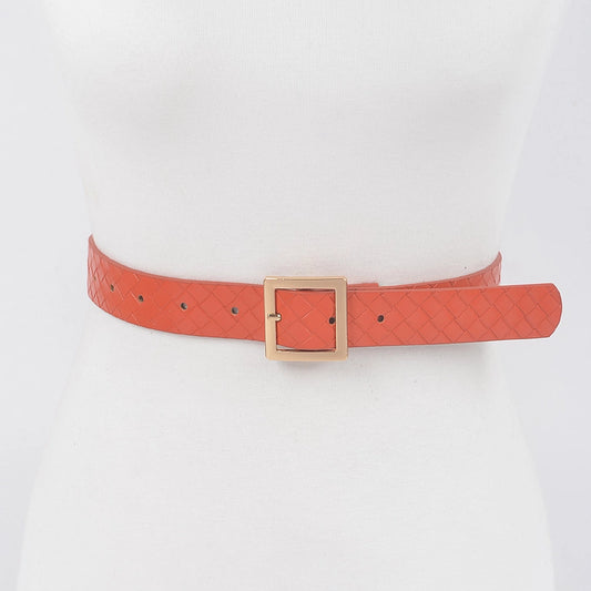 Orange Embossed Belt
