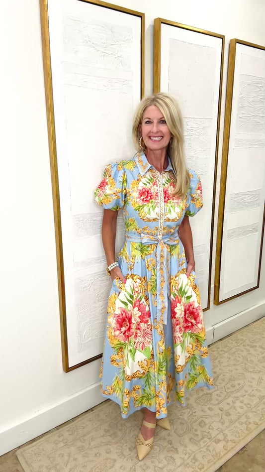 Floral Printed Midi Dress