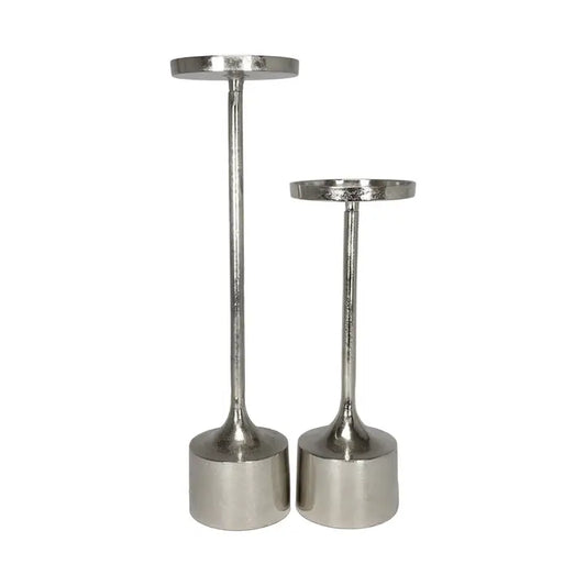 Silver Candle Holders S/2